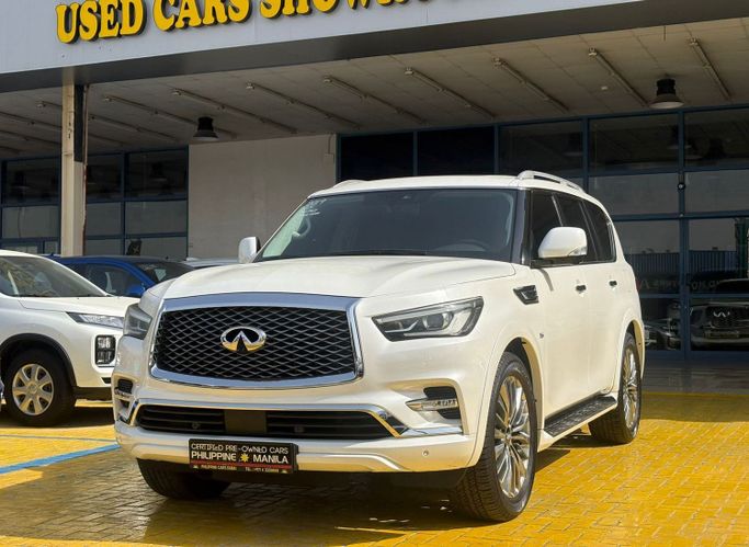 Used Infiniti QX80 I Facelift 2, 5.6 l, 2019 in Dubai by Philippine Used Cars Showroom, White color. GCC Specs | AUTO.AE | Listing #258268