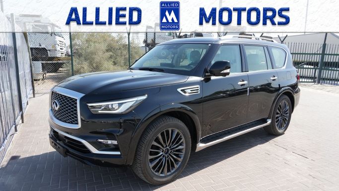 جديدة Infiniti QX80 أنا فيس ليفت 3, 5.6 l, 2024 في في دبي من Allied Motors، اللون أسود.  | AUTO.AE | إعلان #260895
