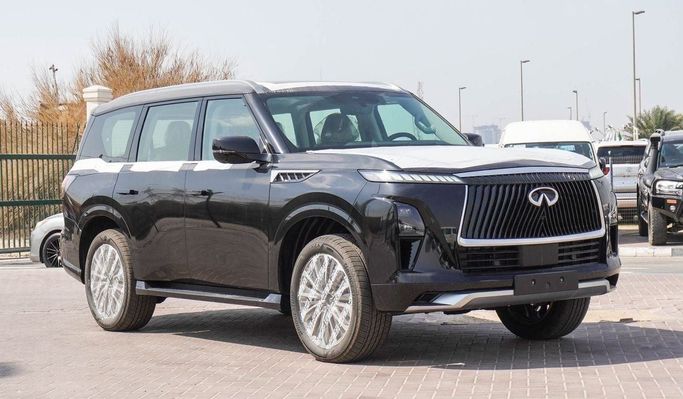 Новый Infiniti QX80 II (Z63), 3.5 л, 2025 в Дубае от Atlantis Motors FZE Черный цвет. GCC | AUTO.AE | Объявление #266223