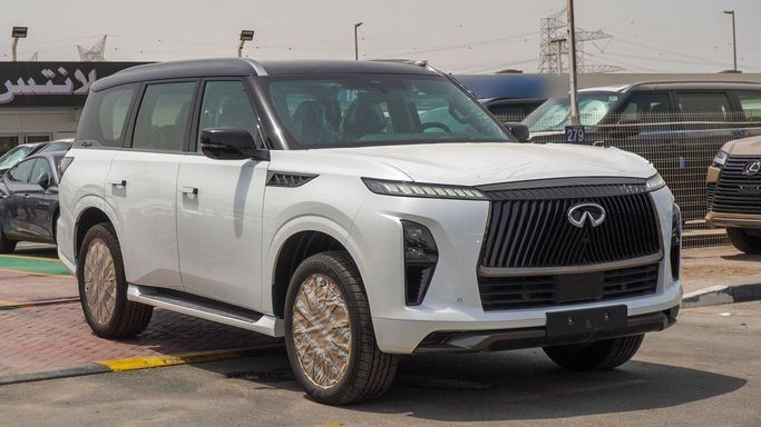 جديدة Infiniti QX80 ثانياً, 3.5 l, 2025 في في دبي من Atlantis Motors FZE، اللون أبيض. مواصفات الخليج | AUTO.AE | إعلان #266622