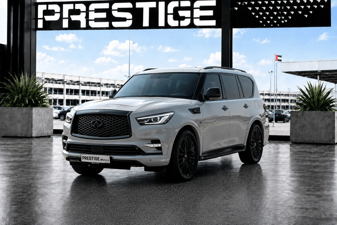 مستعملة Infiniti QX80 أنا فيس ليفت 2, 5.6 l, 2019 في في دبي من Prestige motors، اللون رمادي. مواصفات الخليج | AUTO.AE | إعلان #271866