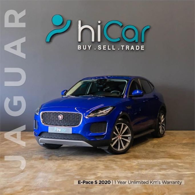 Подержанный Jaguar E-Pace I, 2.0 л, 2020 в Дубае от Hi Car Approved Pre-Owned Cars Showroom Синий цвет. GCC | AUTO.AE | Объявление #264467