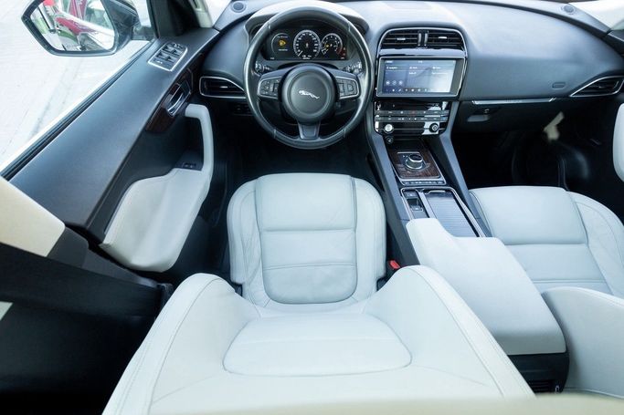 Used Jaguar F-Pace I, 3.0 l, 2017 in Dubai by Linda Cars, Black color. GCC Specs | AUTO.AE