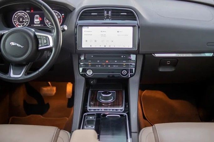 Used Jaguar F-Pace I, 2.0 l, 2020 in Dubai by Royal Diamond Motors, White color. GCC Specs | AUTO.AE