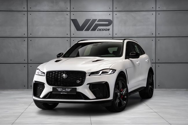 New ⁦Jaguar F-Pace SVR I Facelift, 5.0 l, 2024⁩ in UAE, Dubai by VIP Design, White color. GCC Specs | AUTO.AE | Listing #287945