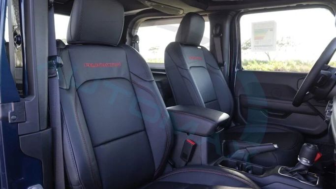 New Jeep Wrangler IV (JL) Facelift, 2.0 l, 2025 in Dubai by Auto Max Group, Light Blue color. GCC Specs | AUTO.AE