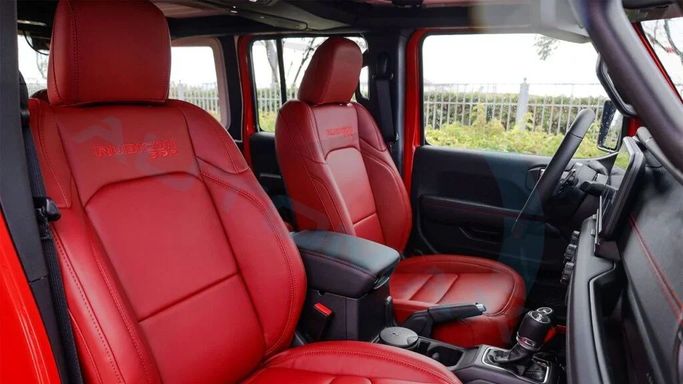 New Jeep Wrangler IV (JL) Facelift, 6.4 l, 2024 in Dubai by Auto Max Group, Red color. GCC Specs | AUTO.AE