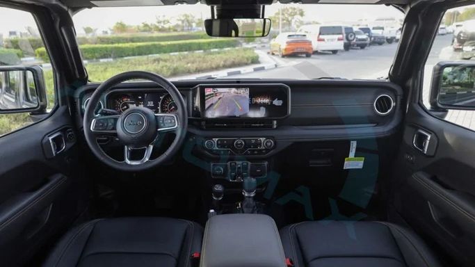 New Jeep Wrangler IV (JL) Facelift, 2.0 l, 2025 in Dubai by Auto Max Group, Black color. GCC Specs | AUTO.AE