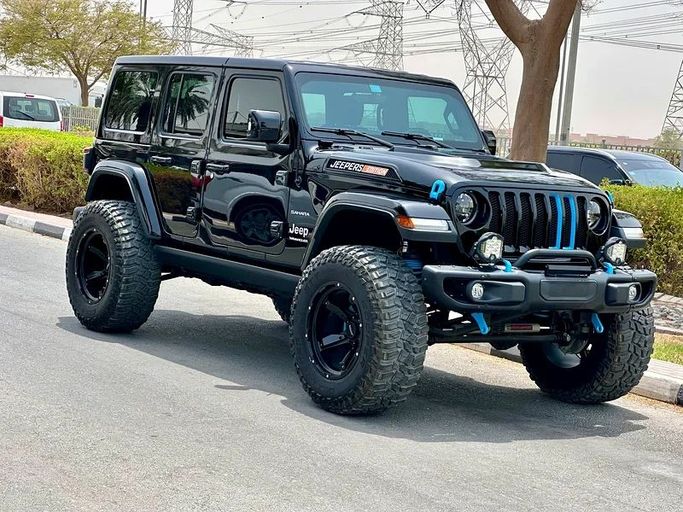 Used Jeep Wrangler IV (JL), 2.0 l, 2023 in Dubai by Formula Motors, Black color. GCC Specs | AUTO.AE