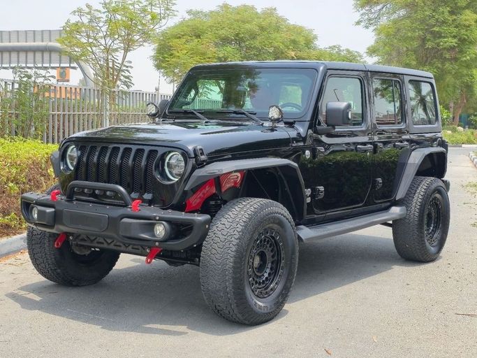 Used Jeep Wrangler IV (JL), 3.6 l, 2020 in Dubai by US Motors, Black color. GCC Specs | AUTO.AE