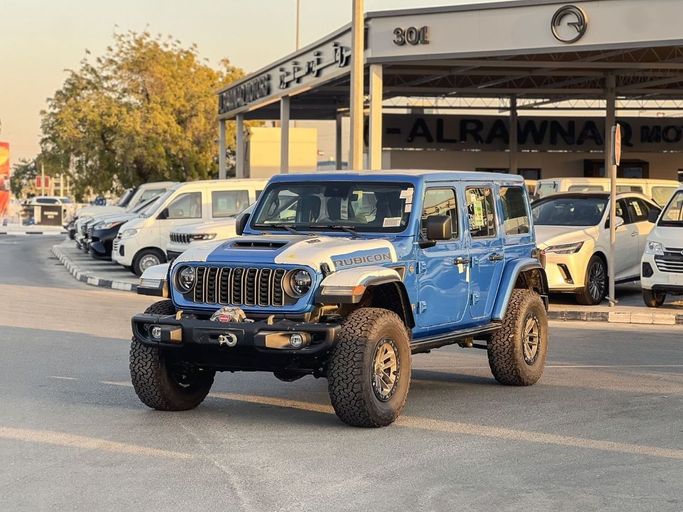 New Jeep Wrangler IV (JL) Facelift, 6.4 l, 2025 in Dubai by Al Rawnaq Motors , Blue color. GCC Specs | AUTO.AE