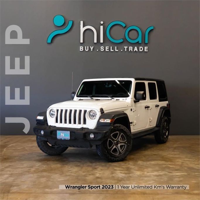 Подержанный Jeep Wrangler IV (JL), 3.6 л, 2023 в Дубае от Hi Car Approved Pre-Owned Cars Showroom Белый цвет. GCC | AUTO.AE | Объявление #264469
