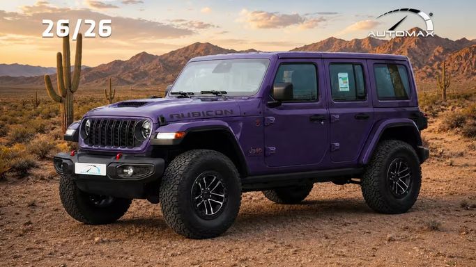 Новый Jeep Wrangler IV (JL) Рестайлинг, 2.0 л, 2026 в Дубае от Automax® Пурпурный цвет.  | AUTO.AE | Объявление #267668