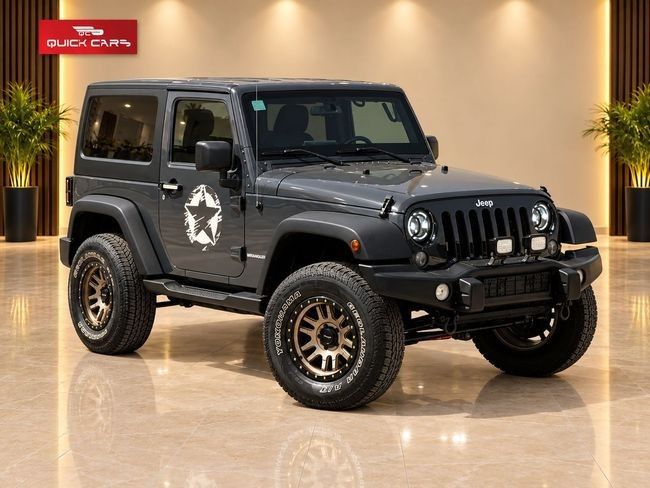 مستعملة ⁦Jeep Wrangler III (JK)، 3.6 l، 2017⁩ في في الإمارات, دبي من QUICK CARS، اللون رمادي. مواصفات الخليج | AUTO.AE | إعلان #288282