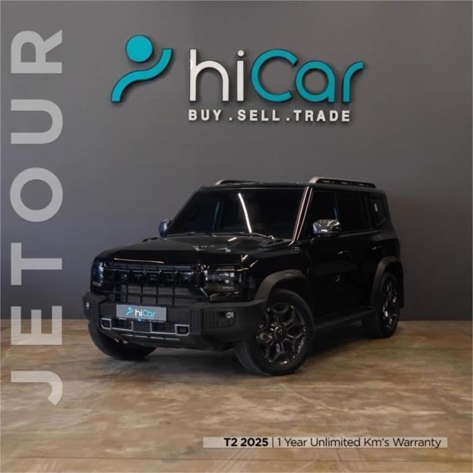 مستعملة Jetour T2, 2.0 l, 2025 في في دبي من Hi Car Approved Pre-Owned Cars Showroom، اللون أسود. مواصفات الخليج | AUTO.AE