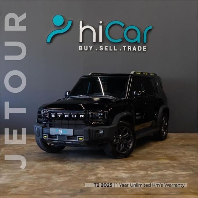 Подержанный Jetour T2, 2.0 л, 2025 в Дубае от Hi Car Approved Pre-Owned Cars Showroom Черный цвет. GCC | AUTO.AE