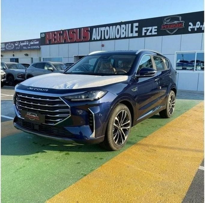 Новый Jetour X70 PLUS I, 1.6 л, 2025 в Дубае от Pegasus Automobile Синий цвет. GCC | AUTO.AE