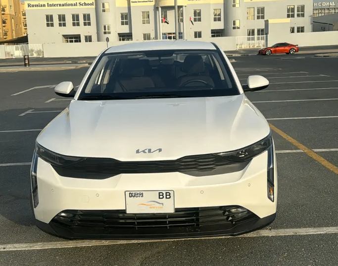 Kia K3 III (BL7), 2024  sedan for rent in Dubai by Left lane rent a car llc, white color | AUTO.AE