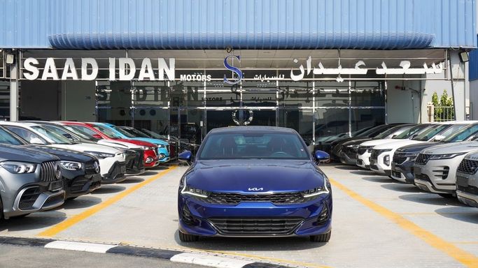 New Kia K5 III, 2.5 l, 2023 in Dubai by Saad Idan Motors, Blue color. GCC Specs | AUTO.AE