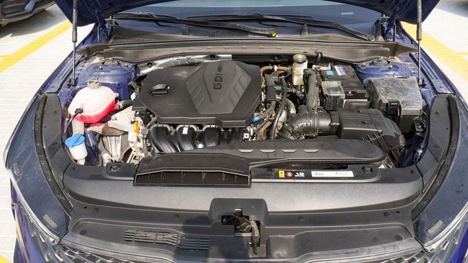 New Kia K5 III, 2.5 l, 2023 in Dubai by Saad Idan Motors, Blue color. GCC Specs | AUTO.AE