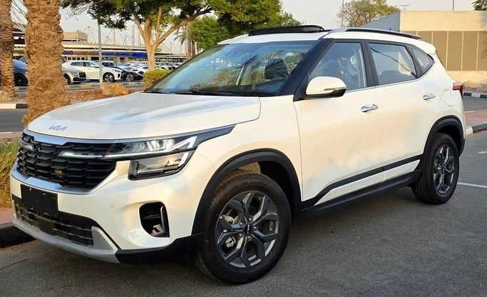 New Kia Seltos I Facelift, 1.6 l, 2024 in Dubai by Passion Motors, White color. Chinese Specs | AUTO.AE