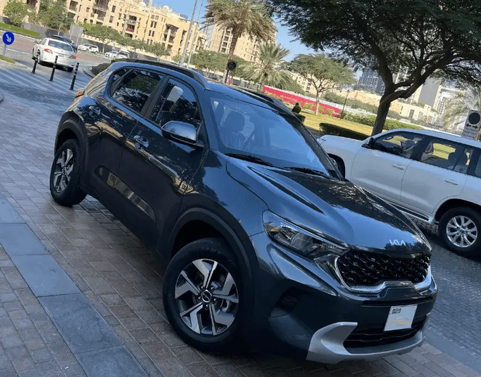 Kia Sonet I Facelift, 2025  suv 5 dr. for rent in Dubai by Left lane rent a car llc, grey color | AUTO.AE