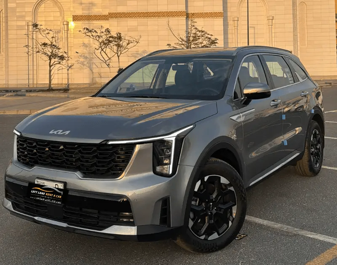 Kia Sorento IV Facelift, 2025 economy suv 5 dr. for rent in Dubai by Left lane rent a car llc, grey color | AUTO.AE