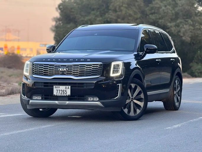 Подержанный Kia Telluride I, 3.8 л, 2020 в Дубае от Abdo Al Muthanna Used Cars Черный цвет. GCC | AUTO.AE