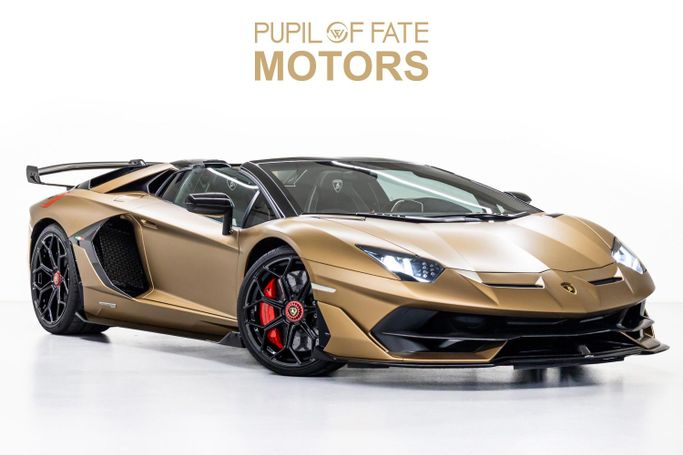 Used Lamborghini Aventador SVJ I Facelift, 6.5 l, 2021 in Dubai by PUPIL OF FATE MOTORS, Golden color. European Specs | AUTO.AE