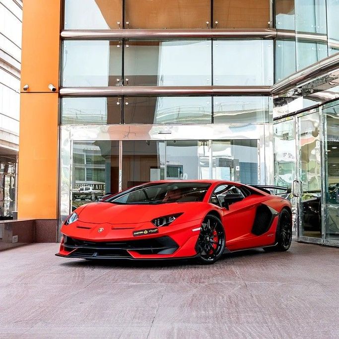 Подержанный Lamborghini Aventador SVJ I Рестайлинг, 6.5 л, 2020 в Дубае от Q Motors Красный цвет. Европейская | AUTO.AE