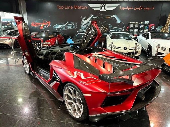 Подержанный Lamborghini Aventador SVJ I Рестайлинг, 6.5 л, 2020 в Дубае от Top Line Motors Красный цвет. GCC | AUTO.AE