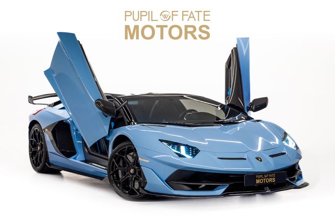 Used Lamborghini Aventador SVJ I Facelift, 6.5 l, 2021 in Dubai by PUPIL OF FATE MOTORS, Light Blue color. Other | AUTO.AE