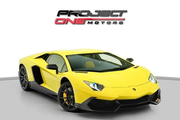 Подержанный Lamborghini Aventador LP720-4 I, 6.5 л, 2014 в Дубае от Project One Motors Желтый цвет. GCC | AUTO.AE