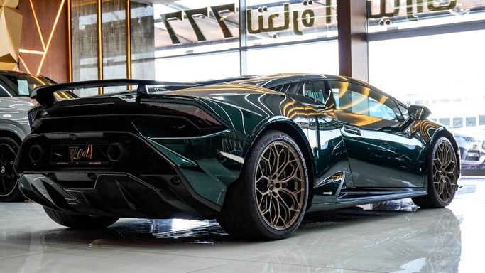New Lamborghini Huracán Tecnica I Facelift, 5.2 l, 2023 in Dubai by 777 CARS, Green color. European Specs | AUTO.AE