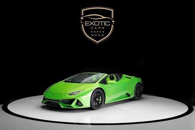 Подержанный Lamborghini Huracán EVO Spyder I Рестайлинг, 5.2 л, 2020 в Дубае от Exotic Cars Зеленый цвет. Other | AUTO.AE