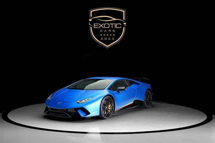 Подержанный Lamborghini Huracán EVO I Рестайлинг, 5.2 л, 2019 в Дубае от Exotic Cars Синий цвет. Other | AUTO.AE
