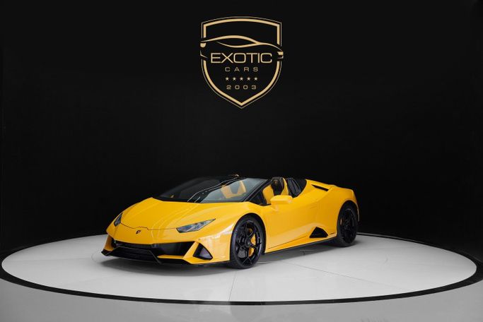 Used Lamborghini Huracán EVO Spyder I Facelift, 5.2 l, 2020 in Dubai by Exotic Cars, Yellow color. Other | AUTO.AE