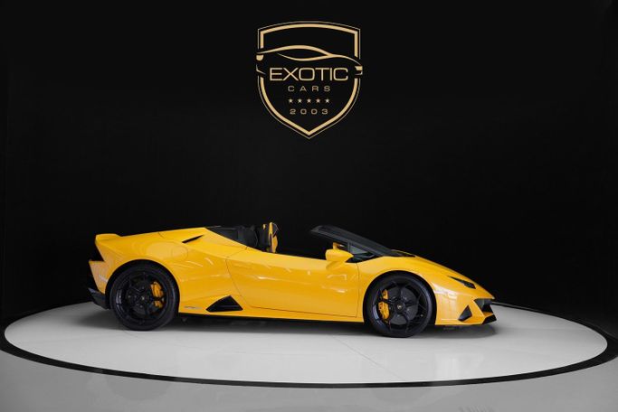 Used Lamborghini Huracán EVO Spyder I Facelift, 5.2 l, 2020 in Dubai by Exotic Cars, Yellow color. Other | AUTO.AE