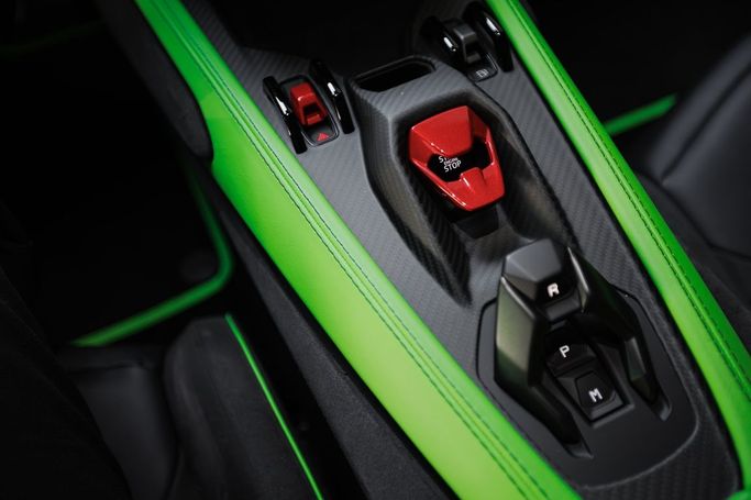 Lamborghini Revuelto, 2024 sport coupe for rent in Dubai by AVA car rental, green color | AUTO.AE