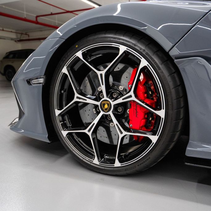 Lamborghini Revuelto, 2024 sport coupe for rent in Dubai by DEIZ, grey color | AUTO.AE