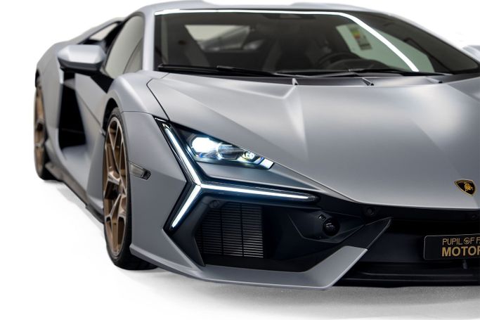 New Lamborghini Revuelto, 6.5 l, 2025 in Dubai by PUPIL OF FATE MOTORS, Silver color. GCC Specs | AUTO.AE
