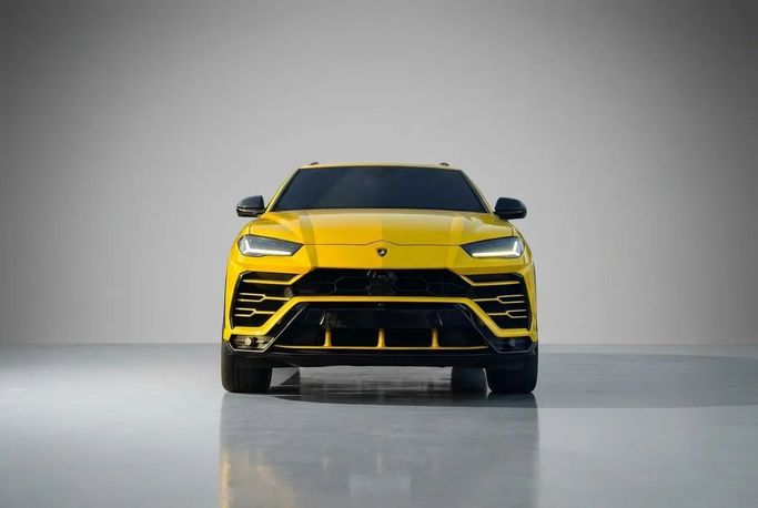 Lamborghini Urus I, 2023 رياضي دفع رباعي 5 أبواب للتأجير في في دبي من Rotana Star Rent a Car، اللون أصفر | AUTO.AE
