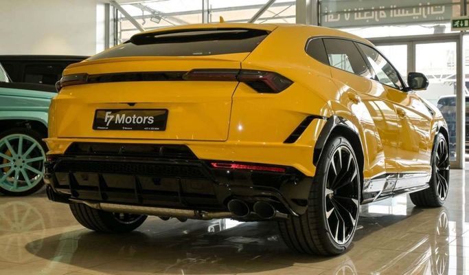 New Lamborghini Urus Performante I Facelift, 4.0 l, 2024 in Dubai by F7 Motors, Yellow color. European Specs | AUTO.AE