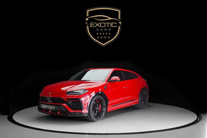 Used Lamborghini Urus I, 4.0 l, 2019 in Dubai by Exotic Cars, Red color. GCC Specs | AUTO.AE
