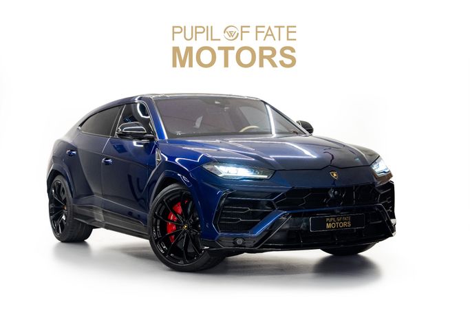 Used Lamborghini Urus S I Facelift, 4.0 l, 2022 in Dubai by PUPIL OF FATE MOTORS, Navy Blue color. GCC Specs | AUTO.AE