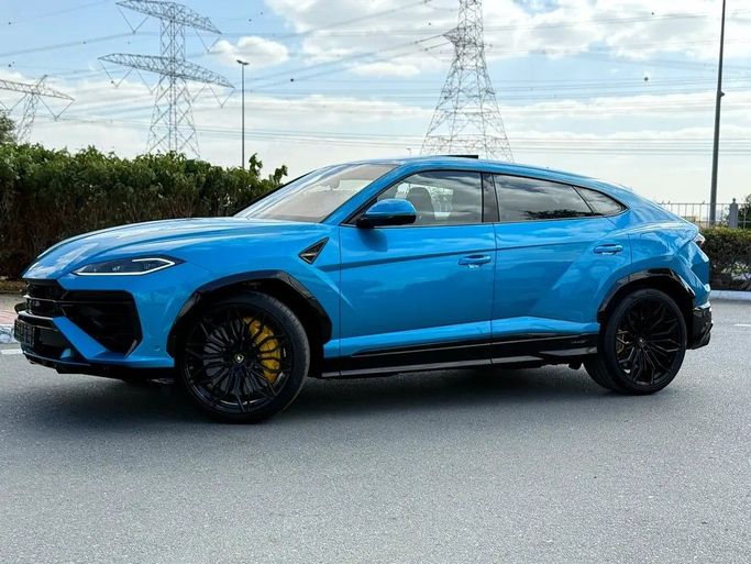 جديدة Lamborghini Urus Se أنا شد الوجه, 4.0 l, 2025 في في دبي من Alpha Motors، اللون أزرق. المواصفات الكورية | AUTO.AE