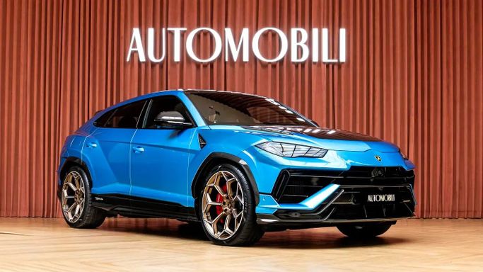 Used Lamborghini Urus Performante I Facelift, 4.0 l, 2023 in Dubai by Automobili Motors, Light Blue color. Japanese Specs | AUTO.AE | Listing #258500