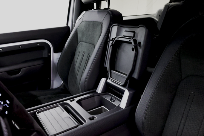 Land Rover Defender 90 II, 2023 standard suv 3 dr. 90 for rent in Dubai by POF RENTAL, white color | AUTO.AE