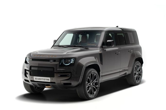 New Land Rover Defender 110 II, 5.0 l, 2025 in Dubai by X MOTORS, Grey color. European Specs | AUTO.AE
