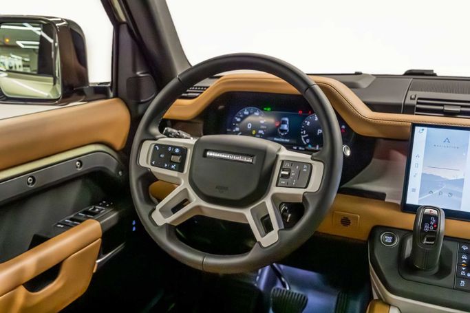 New Land Rover Defender 110 II, 3.0 l, 2025 in Dubai by PUPIL OF FATE MOTORS, Green color. GCC Specs | AUTO.AE